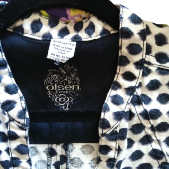 2/$40 OLSEN polka dot shirt button down dress - Picture 11 of 13